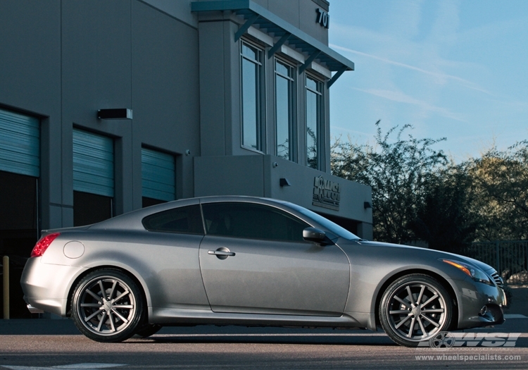 2013 Infiniti G37 Coupe with 20" Vossen CV1 in Matte Graphite (DISCONTINUED) wheels