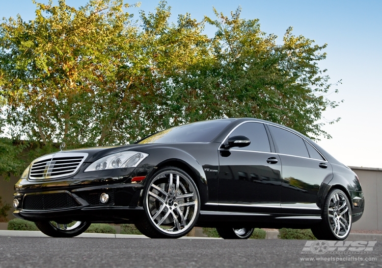 2011 Mercedes-Benz S-Class with 22" Koko Kuture Intake in Chrome (1 Piece) wheels