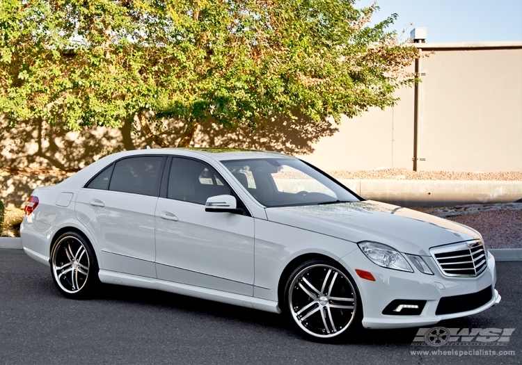 2012 Mercedes-Benz E-Class with 20" Vossen VVS-085 in Gloss Black (DISCONTINUED) wheels