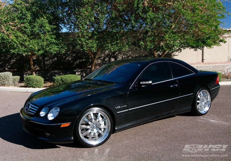 2007 Mercedes-Benz CL-Class with 20" Mandrus Wilhelm in Machined Silver (Mirror cut Face) wheels