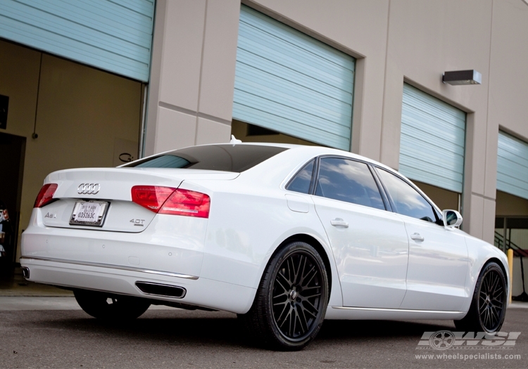 2013 Audi A8 with 22" Savini BM-4 in Black (Matte) wheels