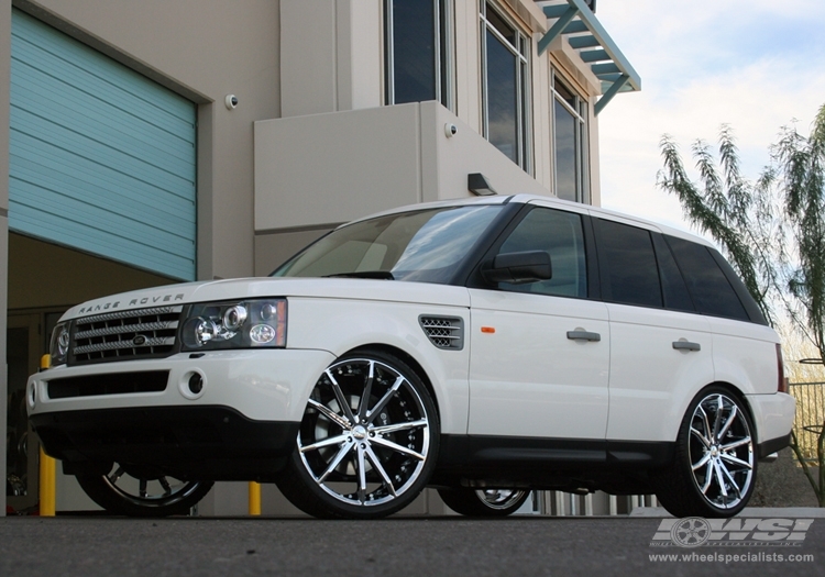 2007 Land Rover Range Rover Sport with 24" Gianelle Spidero-5 in Chrome wheels