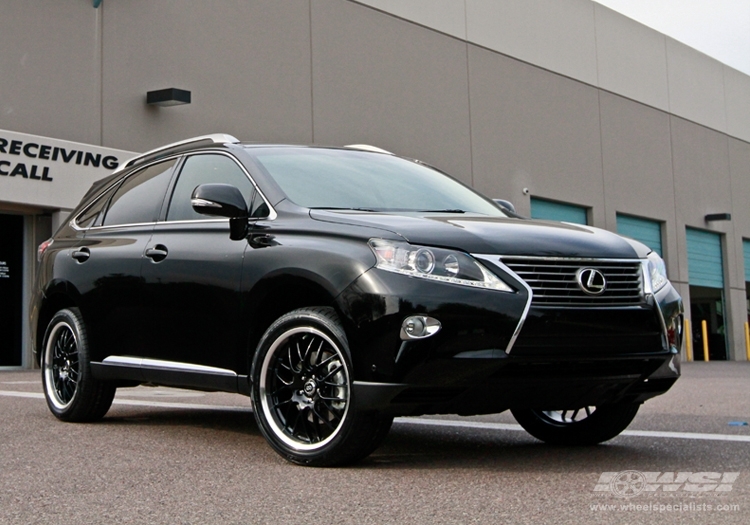 2013 Lexus RX with 20" Enkei Lusso in Black Machined (Luxury Sport) wheels