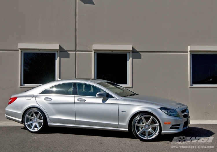 2012 Mercedes-Benz CLS-Class with 20" Vossen CV7 in Silver (Polished) wheels