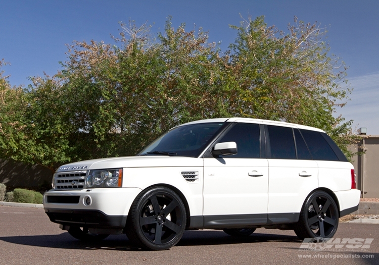 2011 Land Rover Range Rover with 22" Redbourne Nottingham in Matte Black wheels