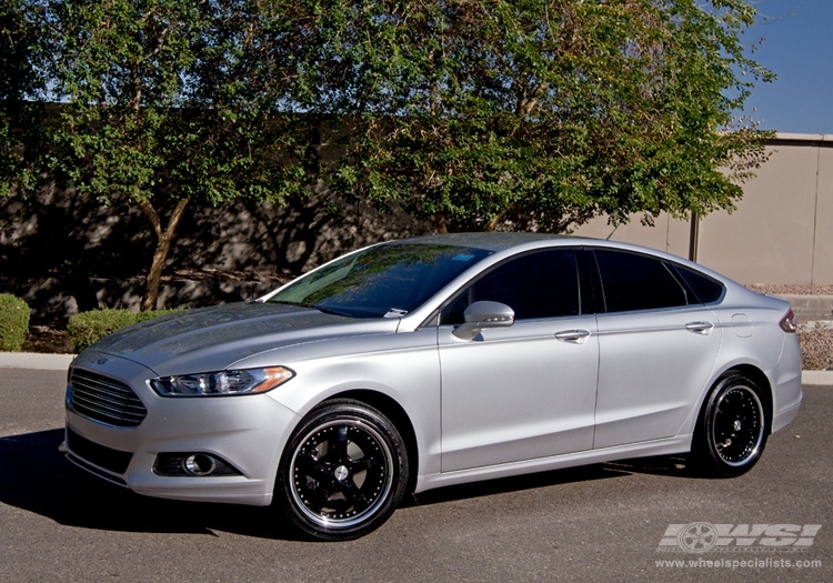 2013 Ford Fusion with 18" TSW Jarama in Gloss Black (Mirror Cut Lip) wheels