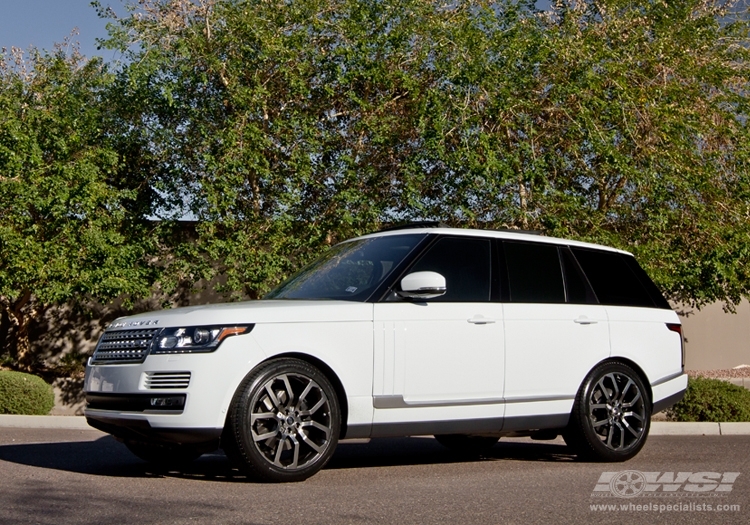 2013 Land Rover Range Rover with 22" ES Designs Oxford 317 in Gunmetal (Hyper) wheels