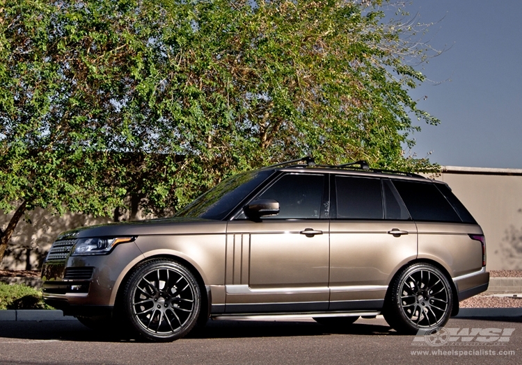 2013 Land Rover Range Rover with 22" Giovanna Kilis in Matte Black wheels