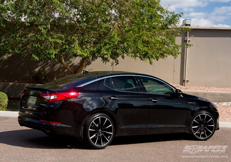 2012 Kia Optima with 20" Gianelle Cuba-10 in Matte Black (w/Ball Cut Details) wheels