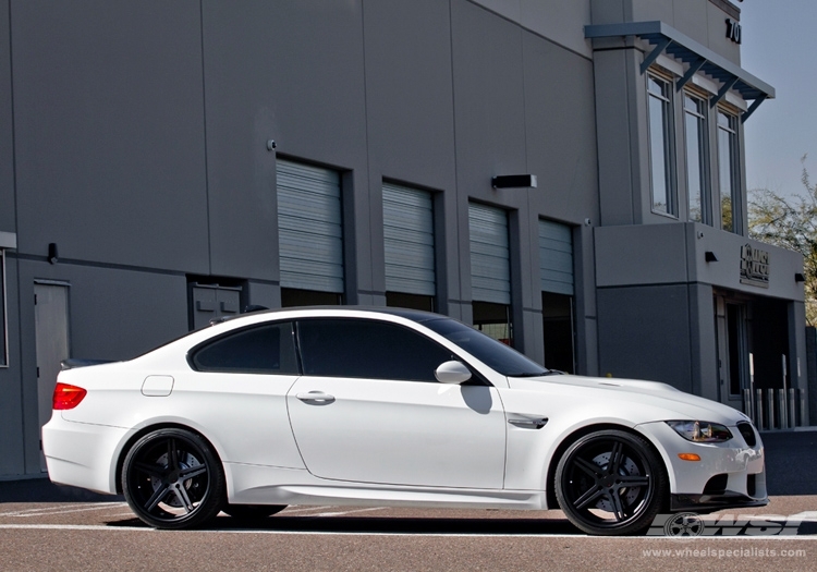 2012 BMW M3 with 20" TSW Mirabeau (2PC) in Matte Black (Multi-Piece) wheels