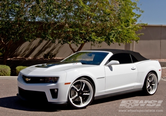 2013 Chevrolet Camaro with 22" Savini Forged SV32s in Machined Brushed wheels
