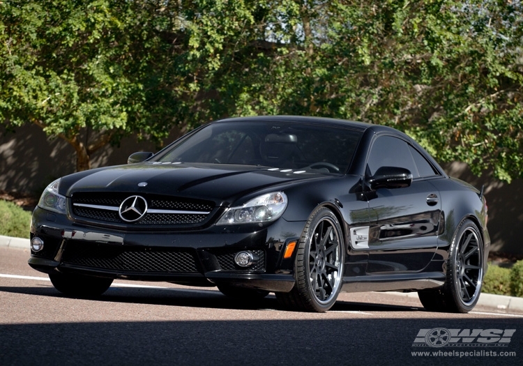 2011 Mercedes-Benz SL-Class with 20" Koko Kuture Lindos in Matte Black (Chrome S/S Lip) wheels