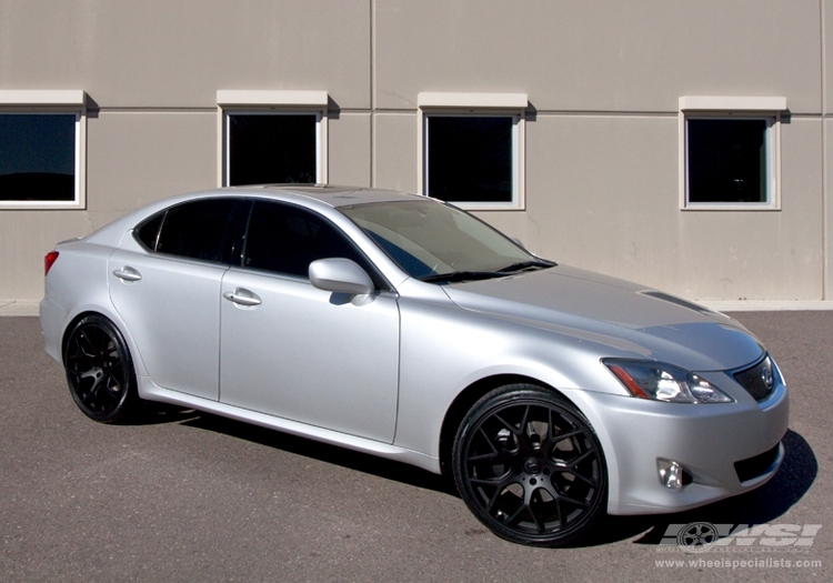 2009 Lexus IS with 20" Gianelle Puerto in Matte Black wheels