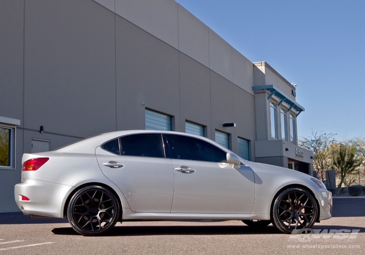 2009 Lexus IS with 20" Gianelle Puerto in Matte Black wheels