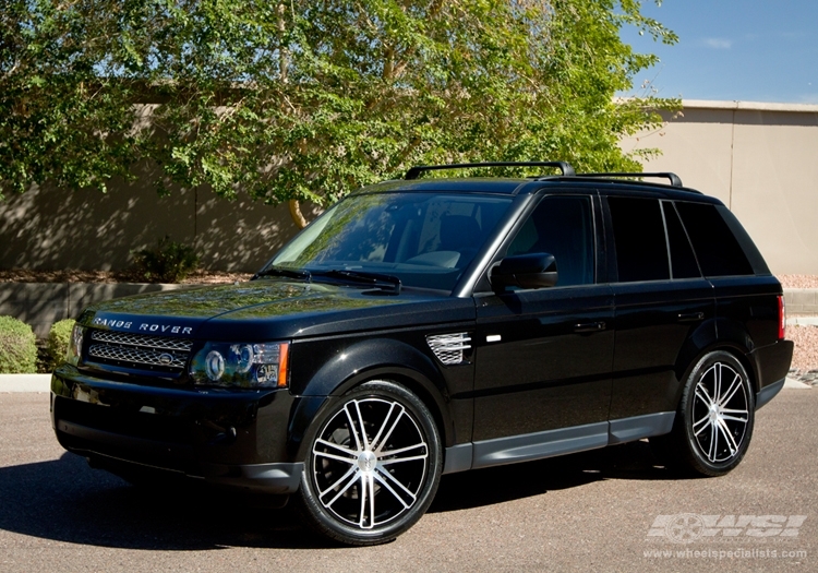 2013 Land Rover Range Rover Sport with 22" CEC 883 SUV in Matte Black wheels