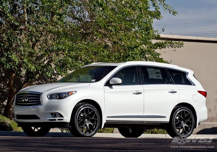 2013 Infiniti JX35 with 22" Gianelle Puerto in Matte Black wheels