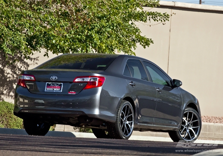 2012 Toyota Camry with 20" Giovanna Monza in Machined Black (Chrome S/S lip) wheels