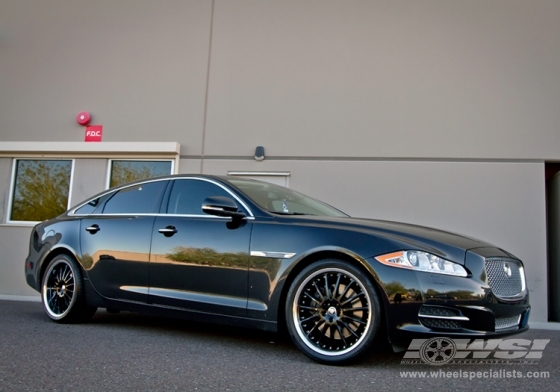 2012 Jaguar XJ with 20" Coventry Whitley in Gloss Black (Mirror Cut Lip) wheels