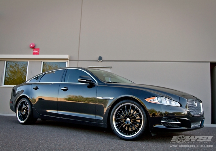 2012 Jaguar XJ with 20" Coventry Whitley in Gloss Black (Mirror Cut Lip) wheels