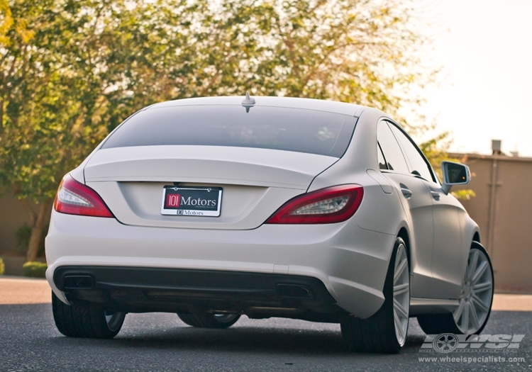 2013 Mercedes-Benz CLS-Class with 20" Vossen CV4 in Silver (Polished) wheels