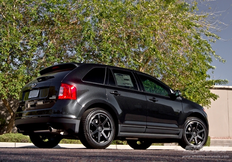 2013 Ford Edge with 20" Giovanna Andros in Matte Black wheels
