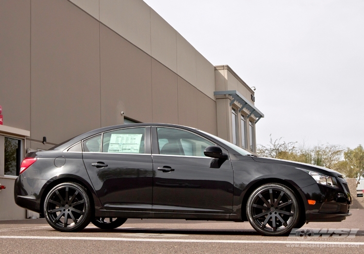 2013 Chevrolet Cruze with 19" TSW Brooklands in Matte Black wheels