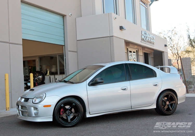 2008 Dodge Neon with 17" Enkei Kojin in Matte Black wheels