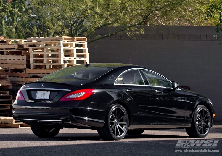 2013 Mercedes-Benz CLS-Class with 20" TSW Jerez (2PC) in Matte Black (Multi-Piece) wheels