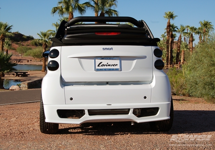 2008 Smart Fortwo with 17" Lorinser Speedy in Matte Black wheels