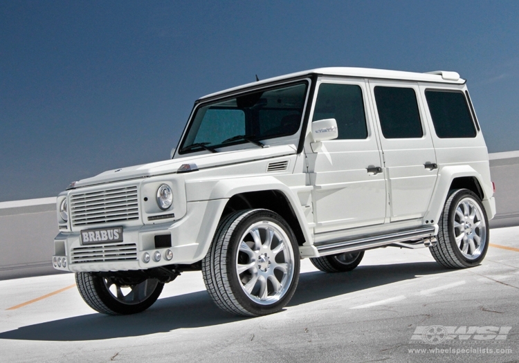 2011 Mercedes-Benz G-Class with 22" Brabus Monoblock E in Silver Machined wheels