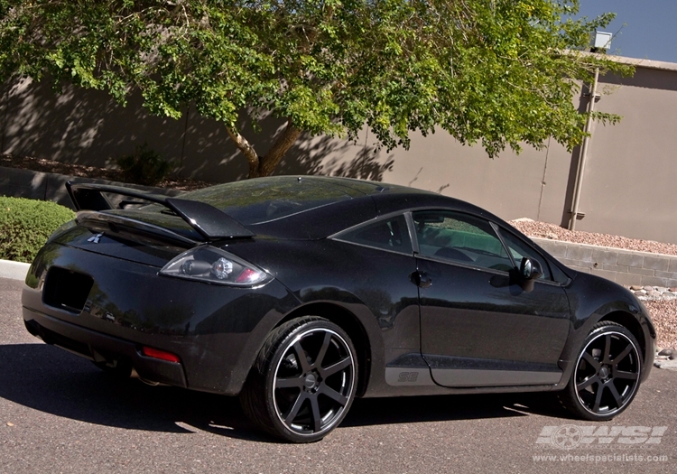 2008 Mitsubishi Eclipse with 20" Giovanna Andros in Matte Black wheels