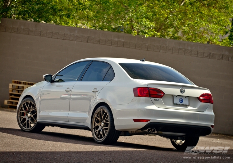 2012 Volkswagen Jetta with 19" TSW Nurburgring (RF) in Bronze (Rotary Forged) wheels