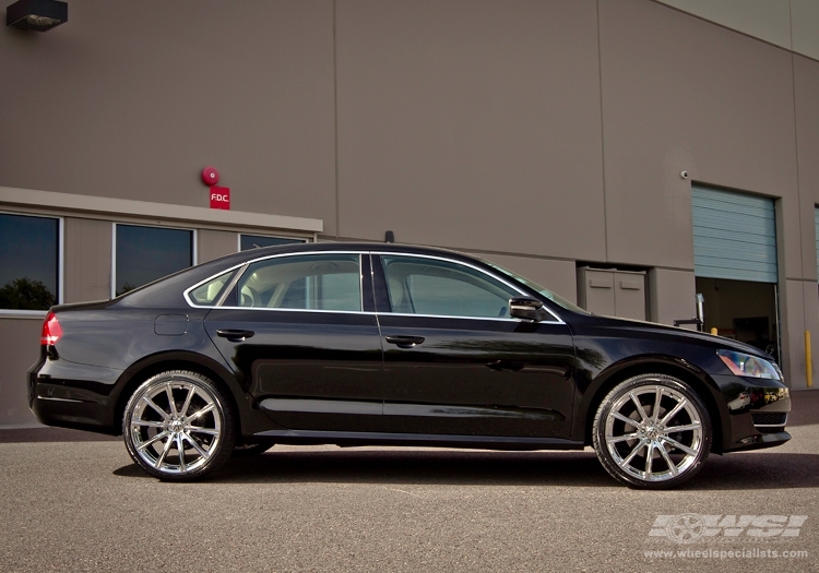 2012 Volkswagen Passat with 20" Gianelle Cuba-10 in Chrome wheels