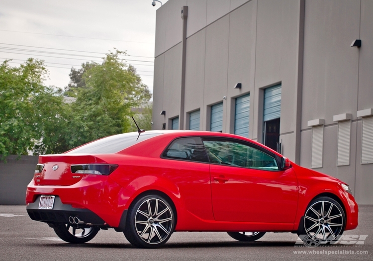 2013 Kia Forte with 19" Gianelle Valencia in Machined Black wheels