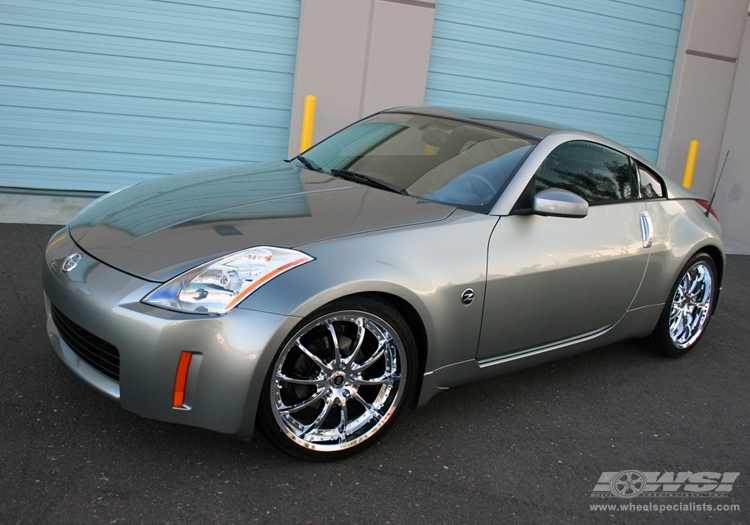 2007 Nissan 350Z with 20" Enkei LF-10 in Chrome (Luxury Sport) wheels