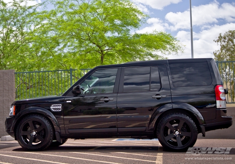 2013 Land Rover LR4 with 20" Redbourne Nottingham in Matte Black wheels