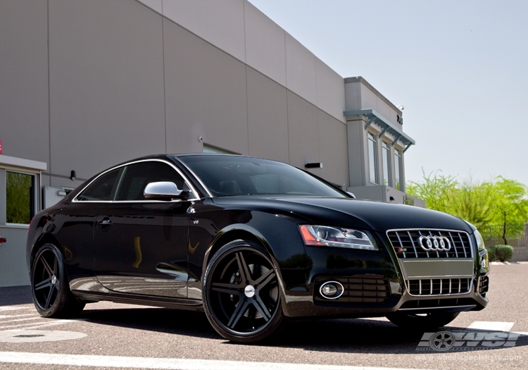 2012 Audi S5 with 20" TSW Mirabeau (2PC) in Matte Black (Multi-Piece) wheels