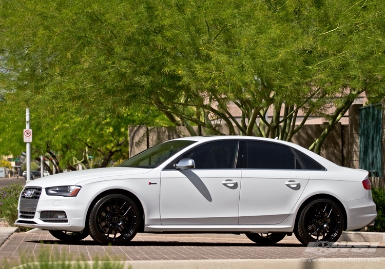 2013 Audi S4 with 19" Enkei Raijin in Matte Black wheels