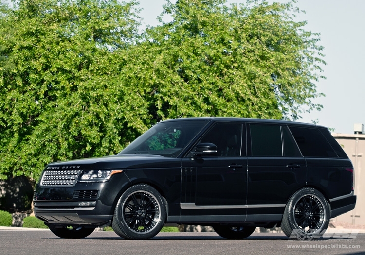 2013 Land Rover Range Rover with 22" Redbourne Marques in Gloss Black (Mirror Cut Lip) wheels