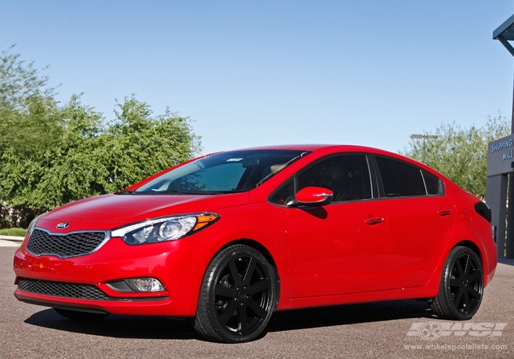2013 Kia Forte with 19" TSW Bardo in Matte Black wheels