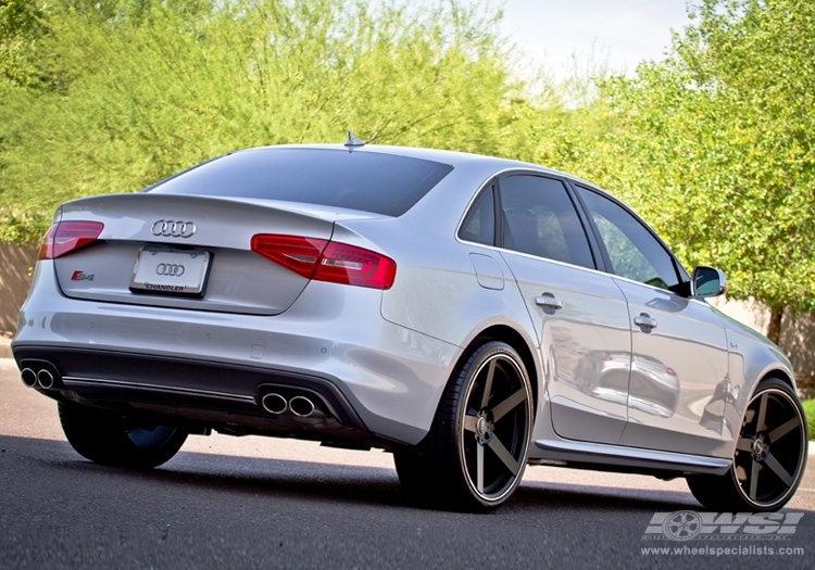 2013 Audi S4 with 20" Koko Kuture Sardinia-5 in Matte Black wheels