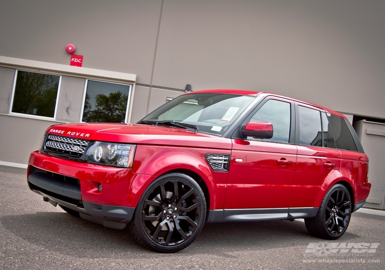 2013 Land Rover Range Rover Sport with 22" ES Designs Oxford 317 in Black (Custom) wheels