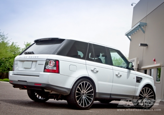 2012 Land Rover Range Rover Sport with 22" Redbourne Dominus in Gunmetal (Mirror Cut Face) wheels