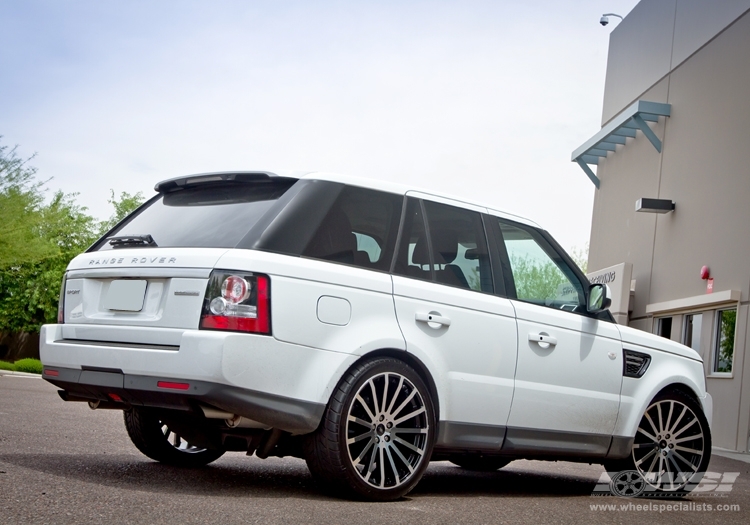 2012 Land Rover Range Rover Sport with 22" Redbourne Dominus in Gunmetal (Mirror Cut Face) wheels