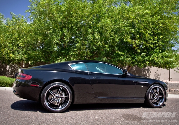 2013 Aston Martin DB9 with 20" Savini BS-1 in Chrome (Black ) wheels