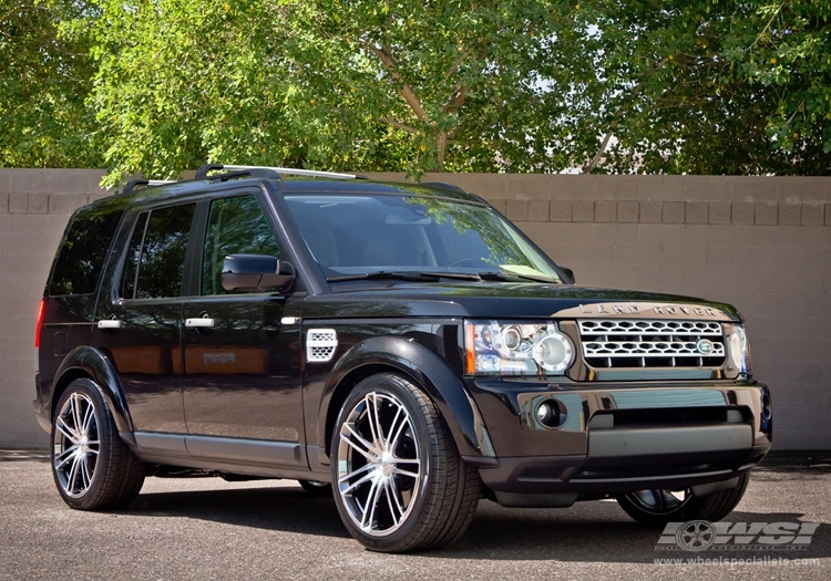 2013 Land Rover LR4 with 22" CEC 883 SUV in Black (Magic) wheels