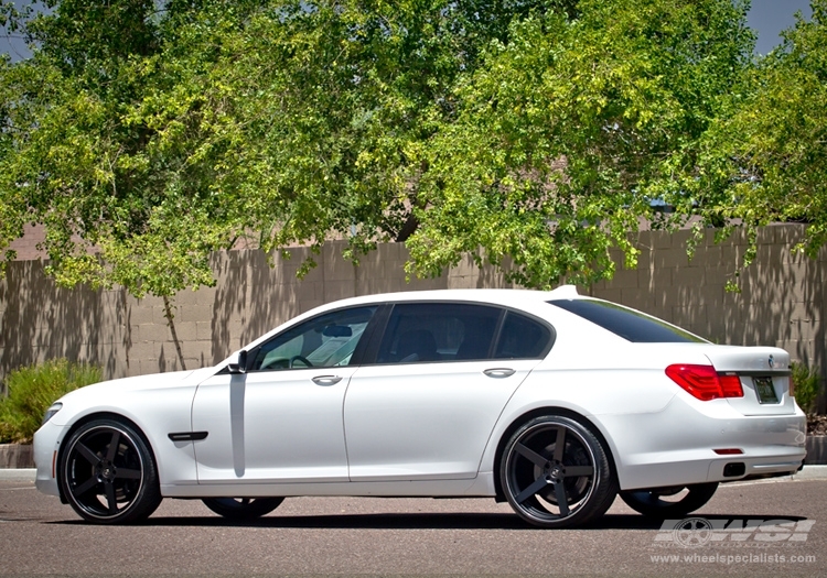 2013 BMW 7-Series with 22" Koko Kuture Sardinia-5 in Matte Black wheels