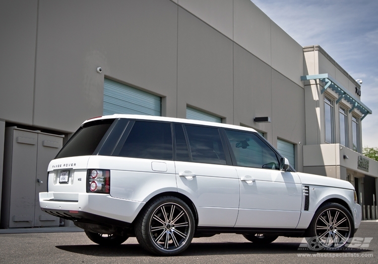 2012 Land Rover Range Rover with 22" Savini BM-3 in Brushed Black (Chrome lip) wheels