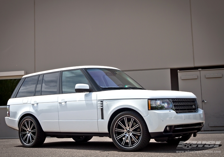 2013 Land Rover Range Rover with 22" Savini BM-3 in Brushed Black (Chrome lip) wheels