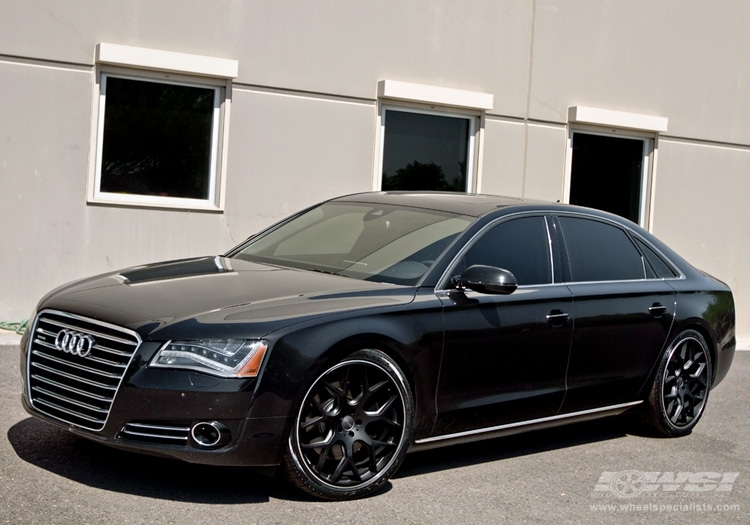 2013 Audi A8 with 22" Gianelle Puerto in Matte Black wheels